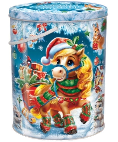 Новогодний подарок Жесть «НОВОГОДНИЙ КУРЬЕР» 1200 г