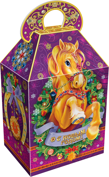 Новогодний подарок Картон Хром-эрзац Подкова удачи 800 г