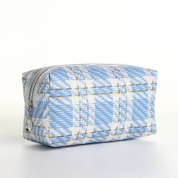 Косметичка на молнии, цвет голубой интернет магазин karuselpodarkov.ru