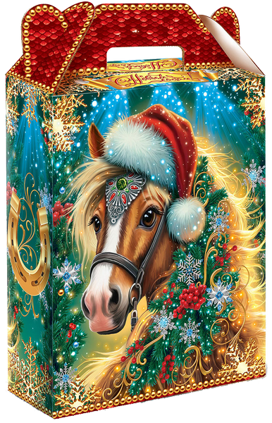 Новогодний подарок Картон МГК Золотая подкова 700 г