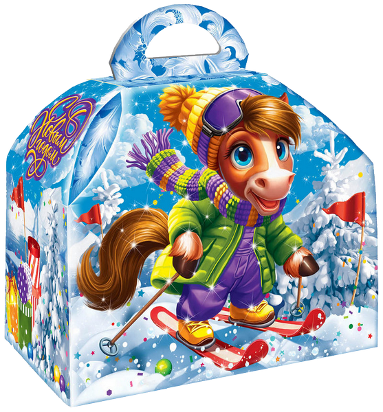 Новогодний подарок Картон Хром-эрзац Ларец С ветерком 800 г