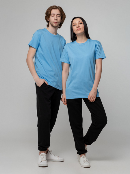 Футболка унисекс T-bolka 140 голубая