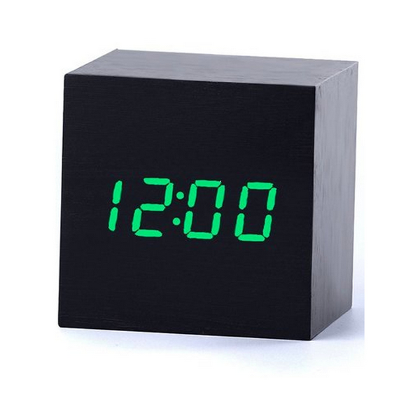 Многофункциональные часы - погодная станция черные