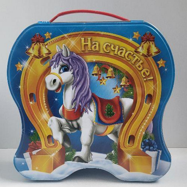 Новогодний подарок Жесть Подкова 800 г