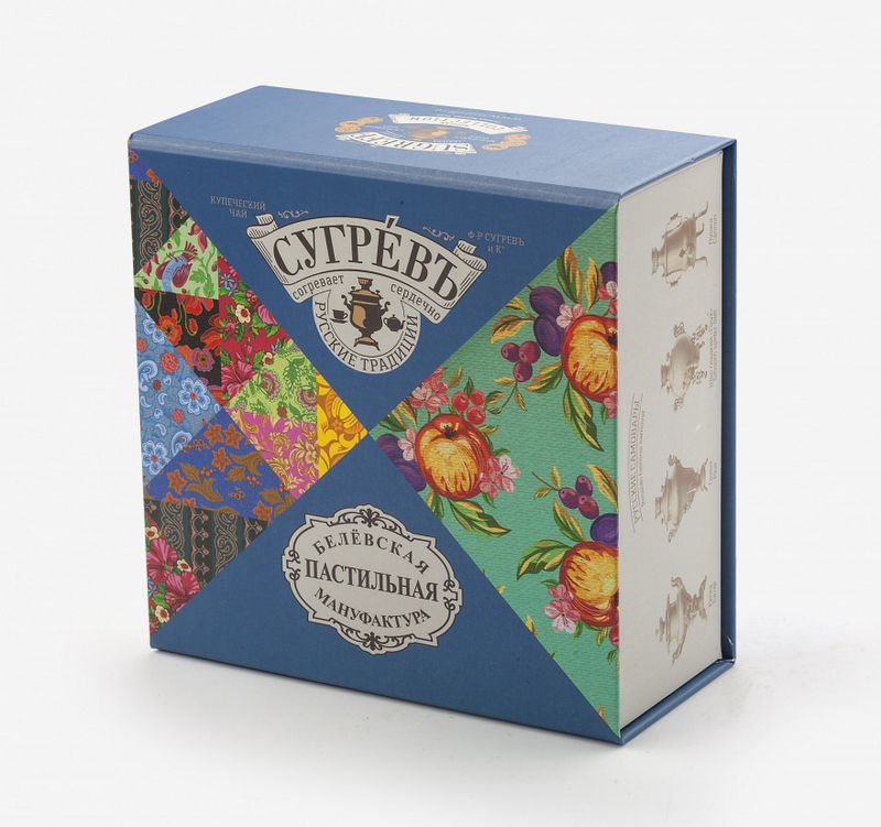 Шкатулка с 2 чаями и белёвской пастилой