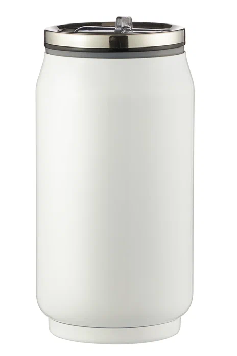 Банка 0,33л с логотипом белый