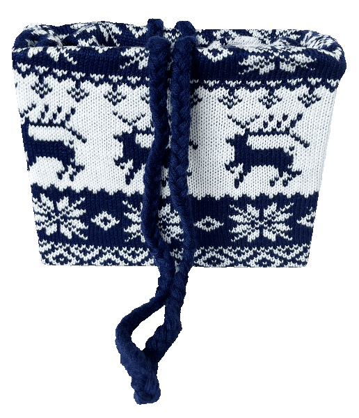 Упаковка Текстиль  Сумка вязанная Олени