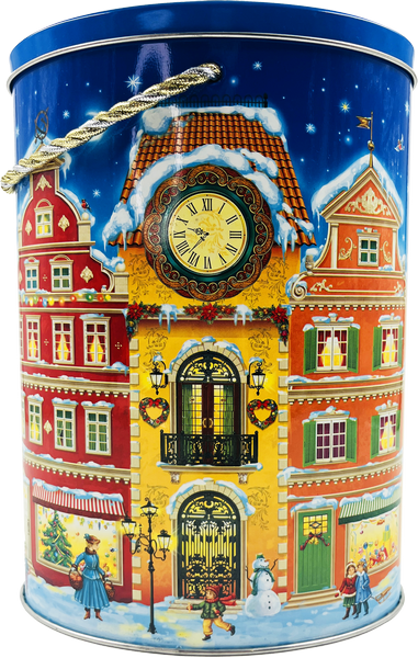Новогодний подарок Жесть Часы 500 г