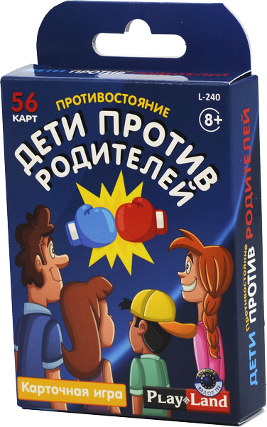 Карточная игра Дети против Родителей интернет магазин karuselpodarkov.ru