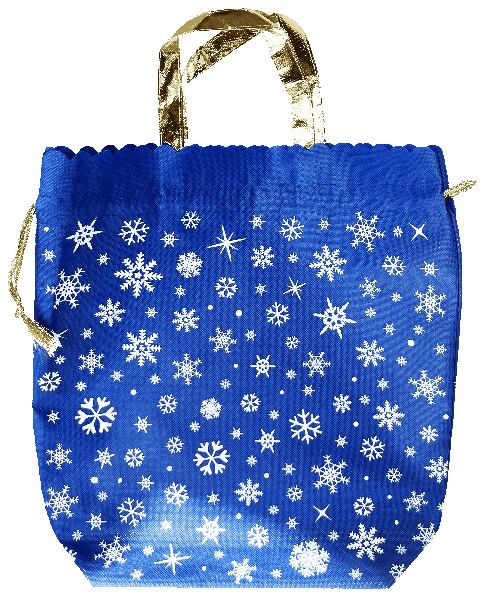 Упаковка Прочее  Сумка снежинки 39х24х14