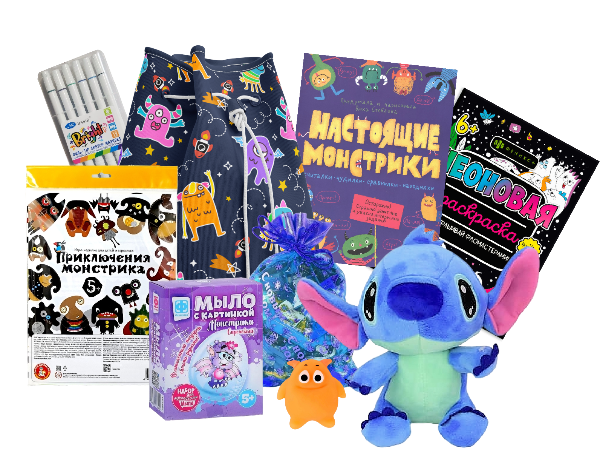 Новогодний подарок В полезной упаковке Приключения монстриков 500 г