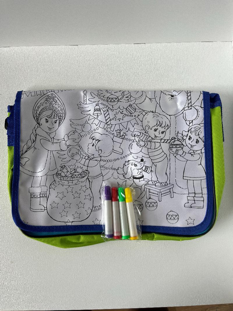 Сумка-раскраска со звездами+4 маркера
