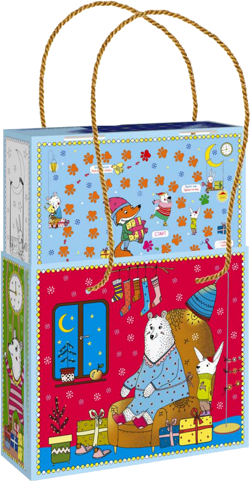 Пенал малый горизонтальный ПОМЕЧТАЕМ!  с веревочными ручками с выдвигаюшимся внутренним коробом