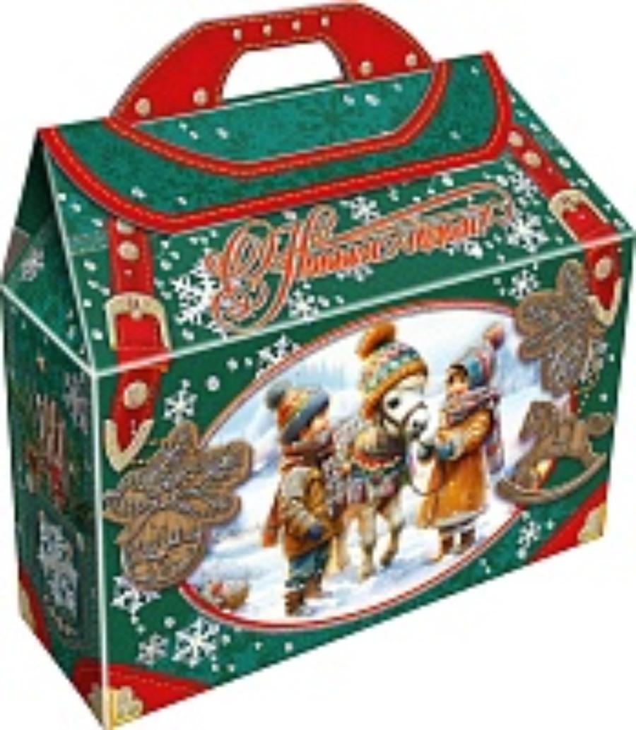 Новогодний подарок Картон МГК Рюкзак с лошадкой   1000 г