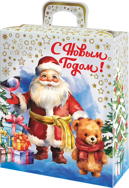 Новогодний подарок Картон Хром-эрзац Акварель 500 г