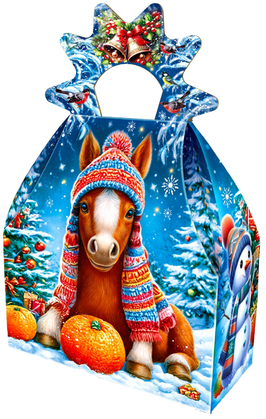 Новогодний подарок Картон Хром-эрзац Мандаринчик 500 г