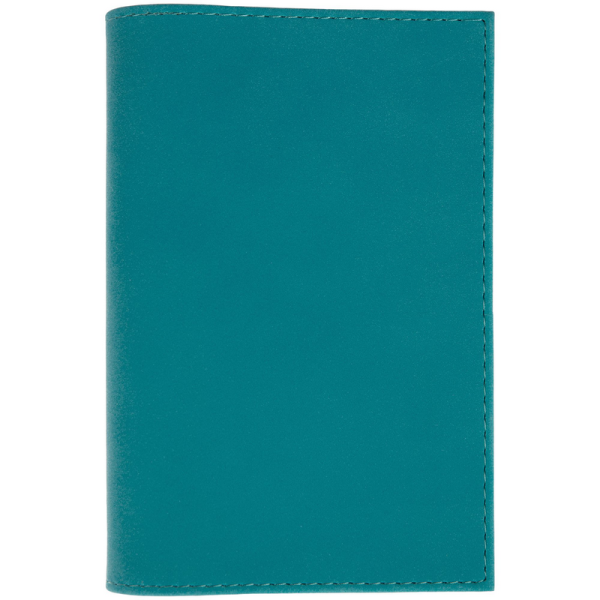 Обложка для паспорта Nubuk бирюзовая