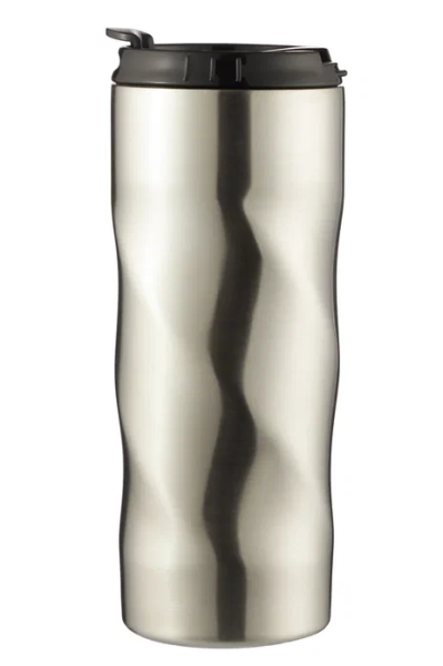 Термокружка 0,42л с логотипом (витая форма) СР5883 интернет магазин karuselpodarkov.ru