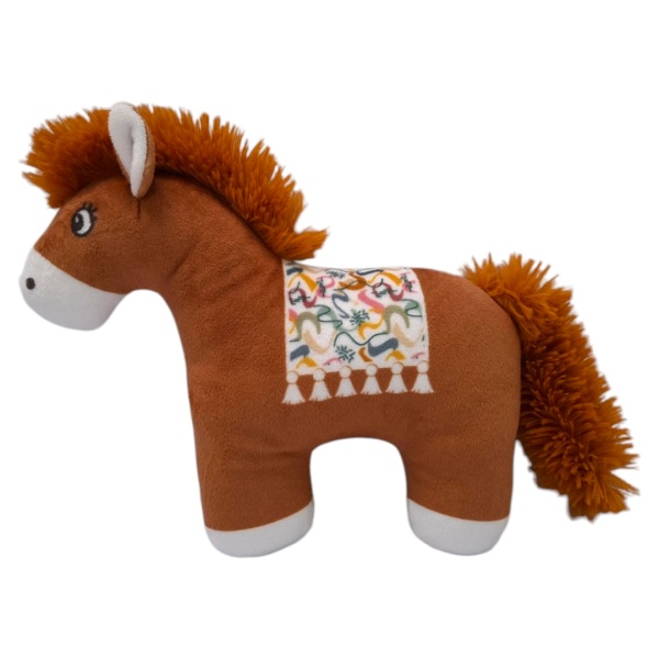 Лошадка Ромашка коричневая интернет магазин karuselpodarkov.ru