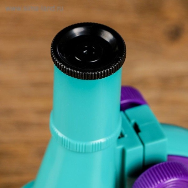 Микроскоп "Юный исследователь", кратность увеличения 450х, 200х, 100х, с подсветкой, микс 1 интернет магазин karuselpodarkov.ru