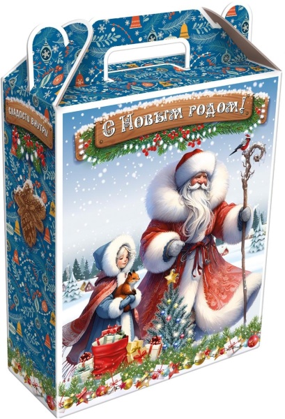 Новогодний подарок Картон МГК Мороз Воевода 800 г