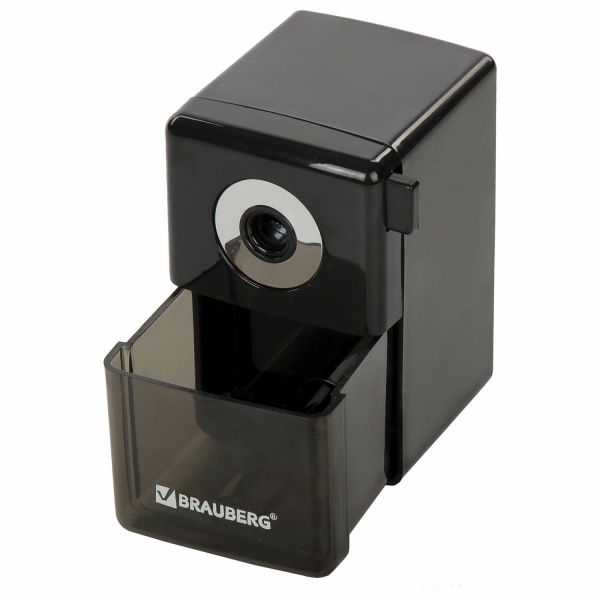 Точилка механическая BRAUBERG "BLACK JACK", крепление к столу, металлический механизм, цвет чёрный интернет магазин karuselpodarkov.ru