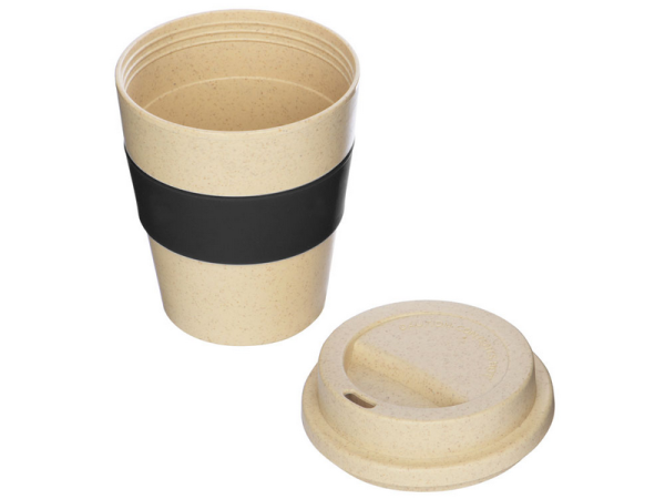 Стакан из пшеничного соломенного волокна Madrid черный