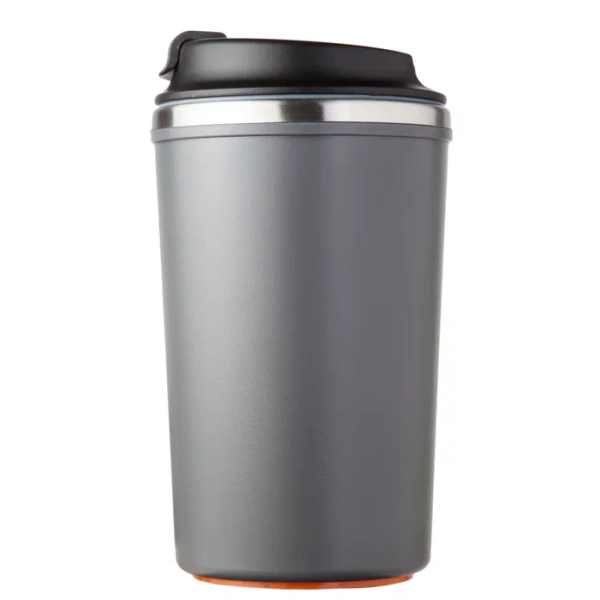 Термокружка 350 мл с логотипом, фикс. дно FFX365 серый