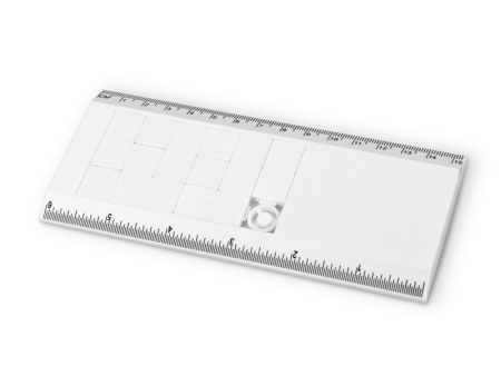 Линейка с игрой Пятнашки белая