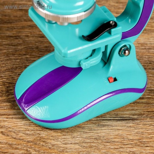 Микроскоп "Юный исследователь", кратность увеличения 450х, 200х, 100х, с подсветкой, микс 1 интернет магазин karuselpodarkov.ru