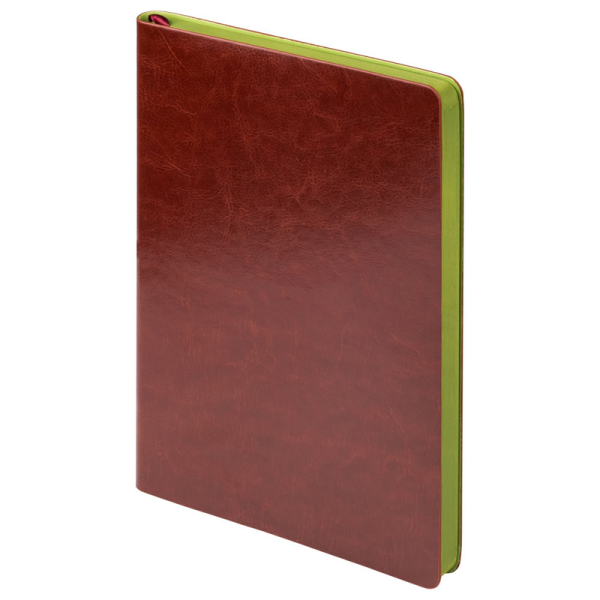 Ежедневник Portobello Trend, River side, недатированный коричневый-салатовый