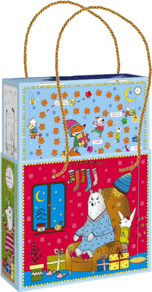 Пенал малый горизонтальный ПОМЕЧТАЕМ!  с веревочными ручками с выдвигаюшимся внутренним коробом интернет магазин karuselpodarkov.ru