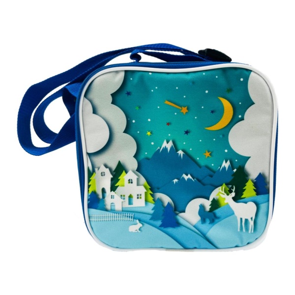 Новогодний подарок Полезная упаковка Термосумка Зимний лес 1000 г