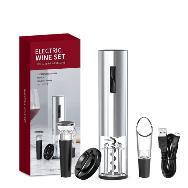 Штопор электрический / электроштопор / набор сомелье / набор для вина интернет магазин karuselpodarkov.ru