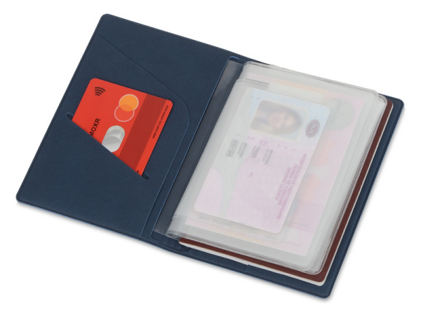 Обложка для автодокументов Favor темно-синий