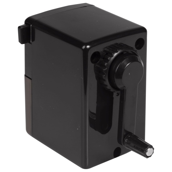 Точилка механическая BRAUBERG "BLACK JACK", крепление к столу, металлический механизм, цвет чёрный интернет магазин karuselpodarkov.ru