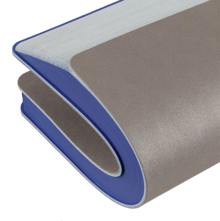 Ежедневник Flexpen, недатированный серебристо-синий