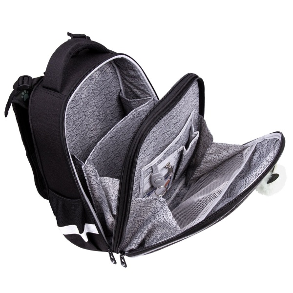 Ранец BRAUBERG LUMINOUS, 2 отделения, с брелоком, "Paws", СВЕТЯЩИЙСЯ РИСУНОК интернет магазин karuselpodarkov.ru